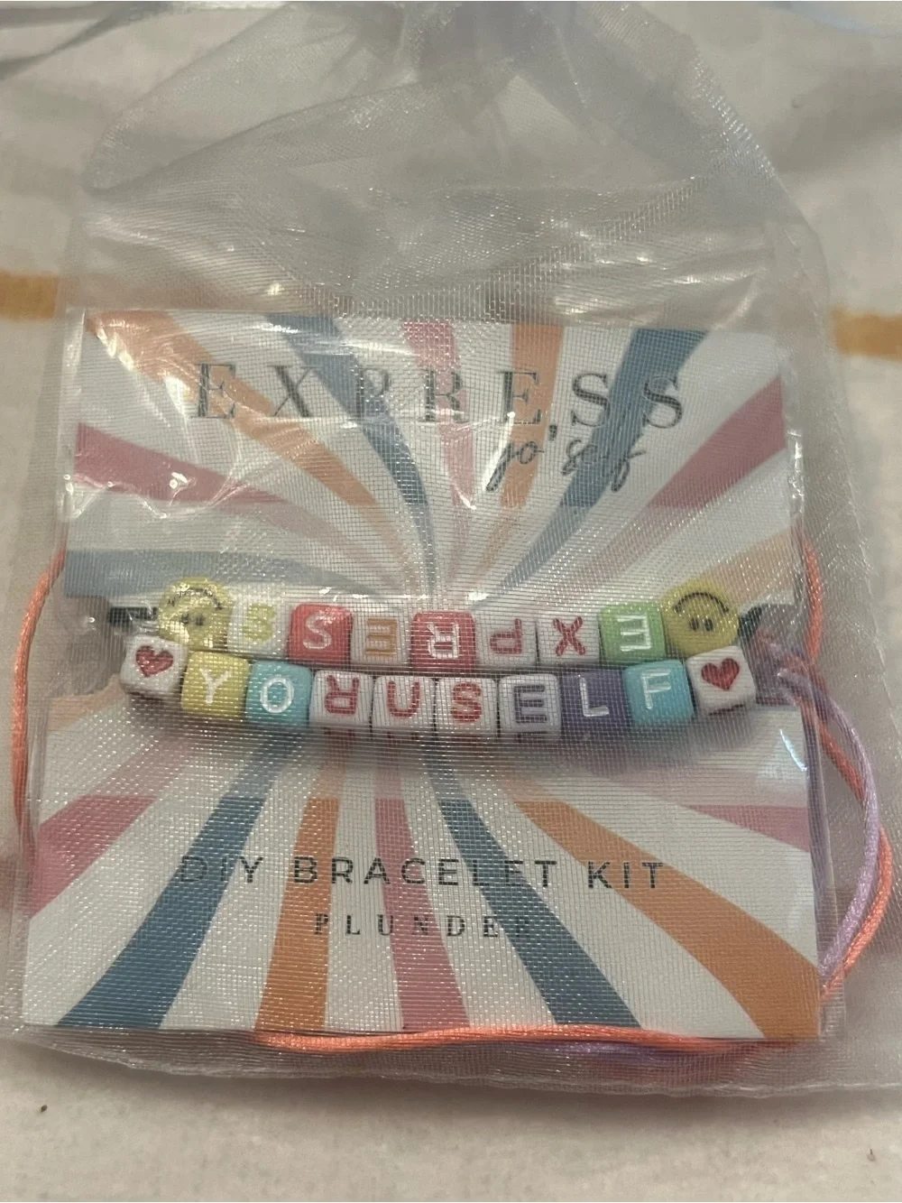 Express Pastel Multicolor 'EXPRESS YOURSELF' DIY Bracelet Kit